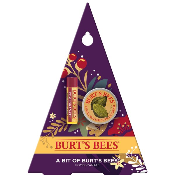 Burt's Bees A Bit of Burt's Bees Pomegranate Lip Balm and Cuticle Cream Holiday Gift Set