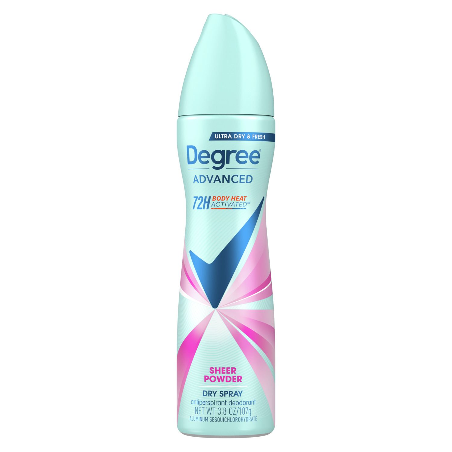 Degree Advanced 72-Hour Antiperspirant & Deodorant Dry Spray, Sheer Powder