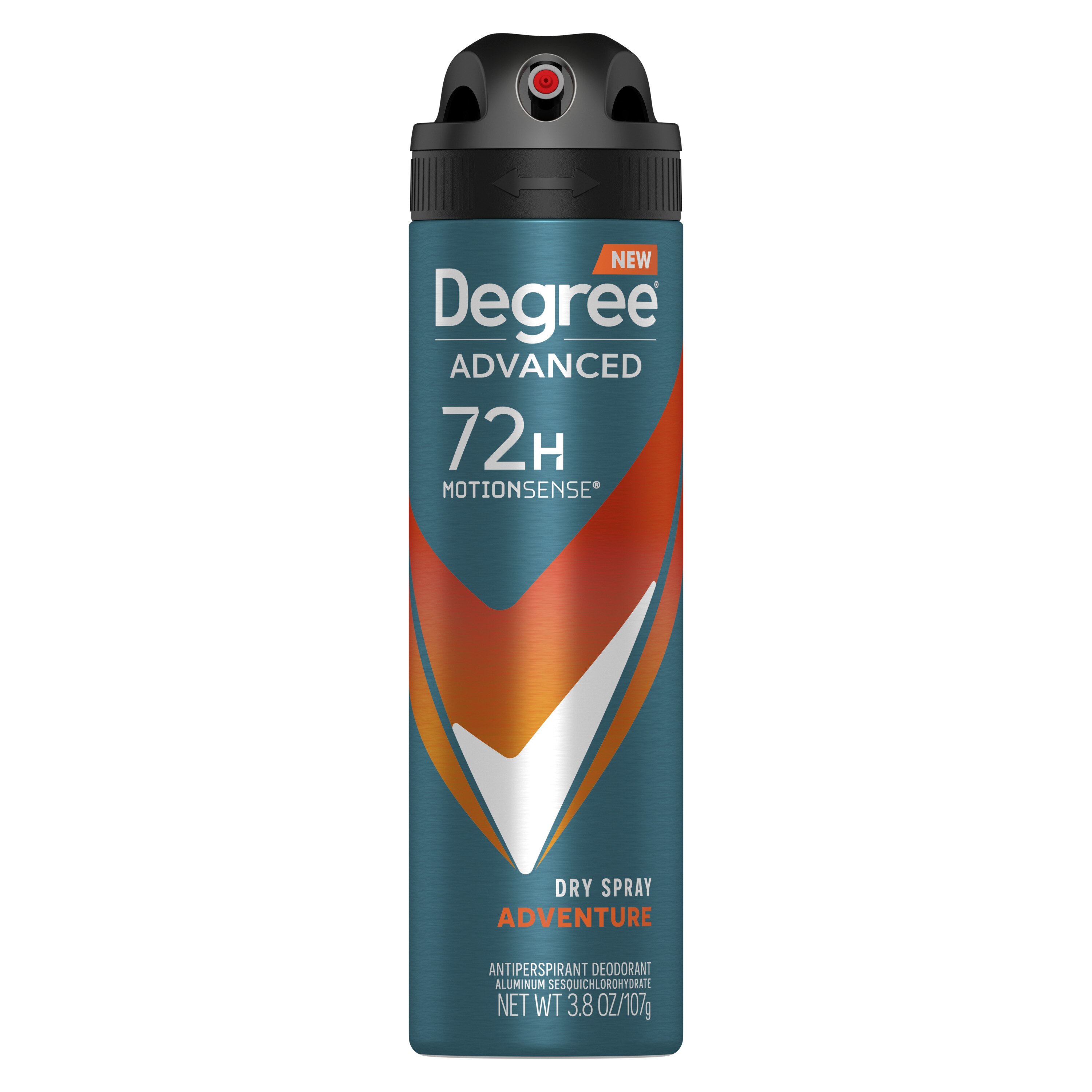 Degree Advanced 72-Hours Antiperspirant & Deodorant Dry Spray, Adventure, 3.8 OZ