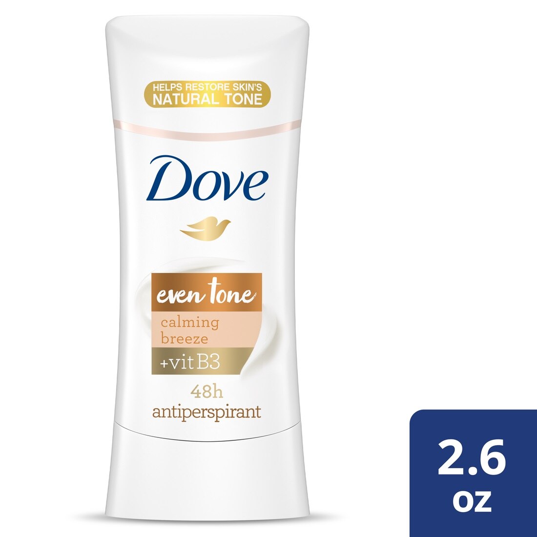 Dove Even Tone Antiperspirant Deodorant, Apple Blossom & Mango Butter, 2.6 OZ