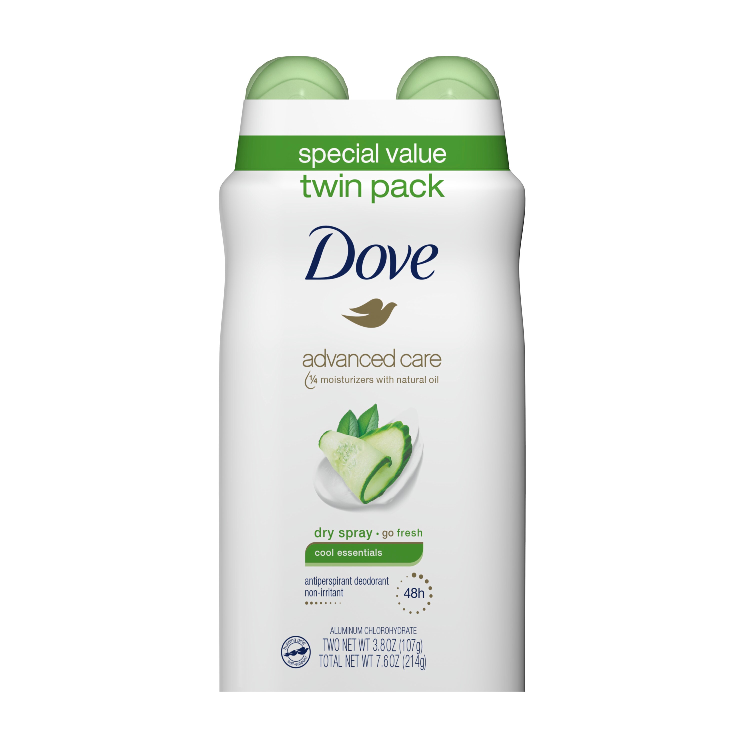 Dove Advanced Care 48-Hour Antiperspirant & Deodorant Dry Spray, Cool Essentials