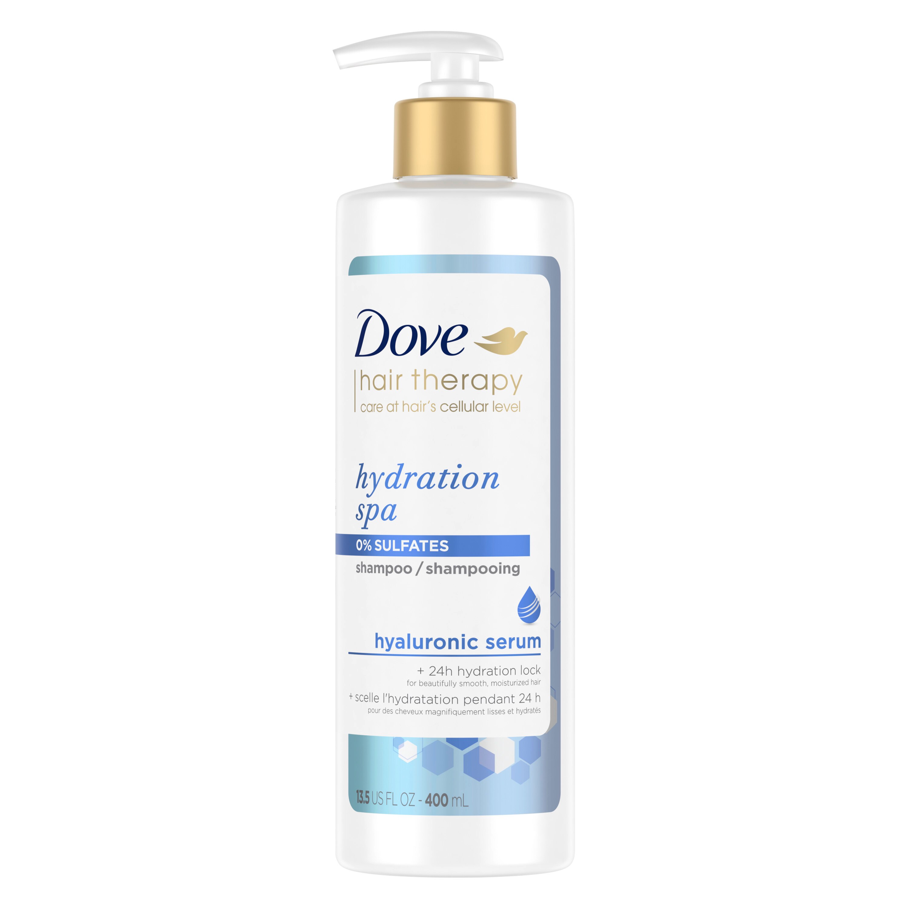 Dove Hair Therapy Hydration Spa Shampoo with Hyaluronic Serum