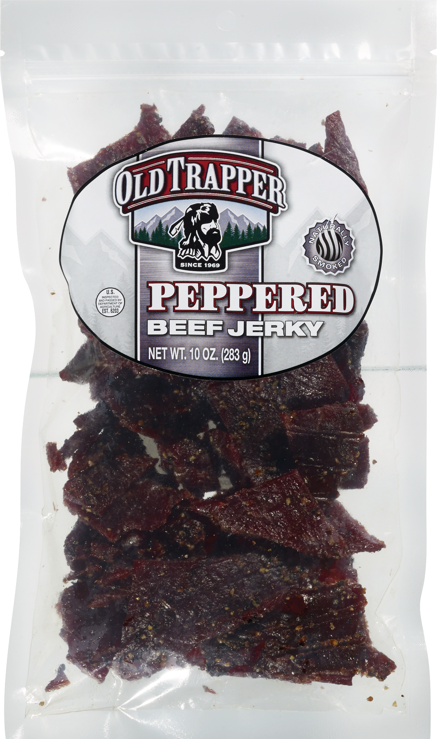 Old Trapper Peppered Beef Jerky, 10 oz