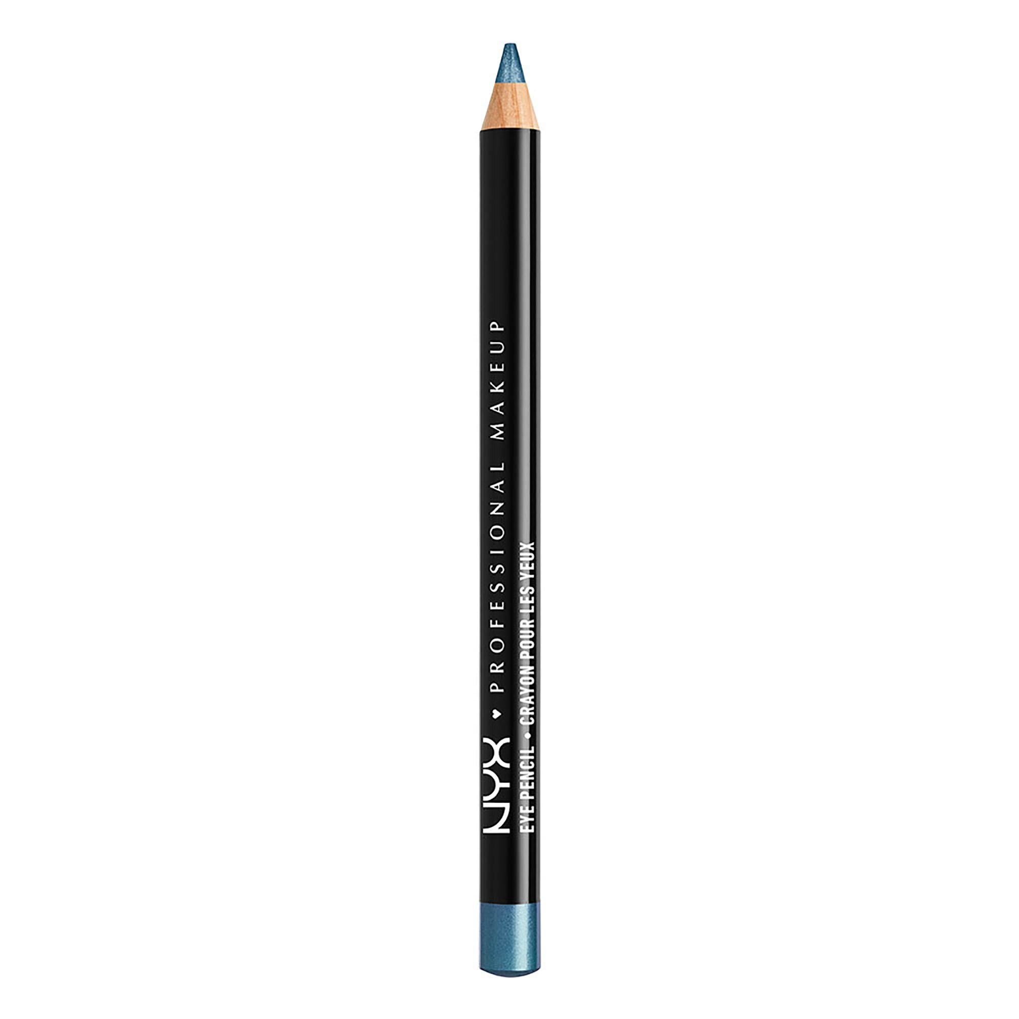 NYX Professional Makeup Slim Eye Pencil Creamy Long-Lasting Eyeliner, Satin Blue