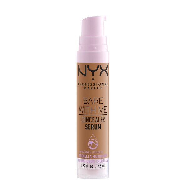 Clicking on the image opens a new modal with 6 larger images of NYX Professional Makeup Bare With Me Hydrating Concealer Serum. Some images may not have descriptive text. 1 out of 6.