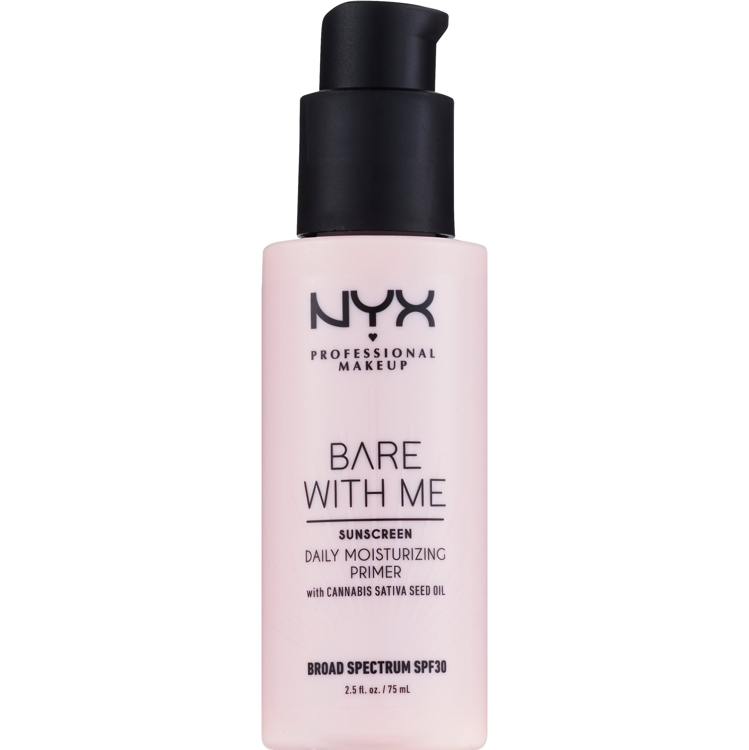 NYX Professional Makeup Bare with Me Cannabis SPF 30 Primer, 2.5 OZ