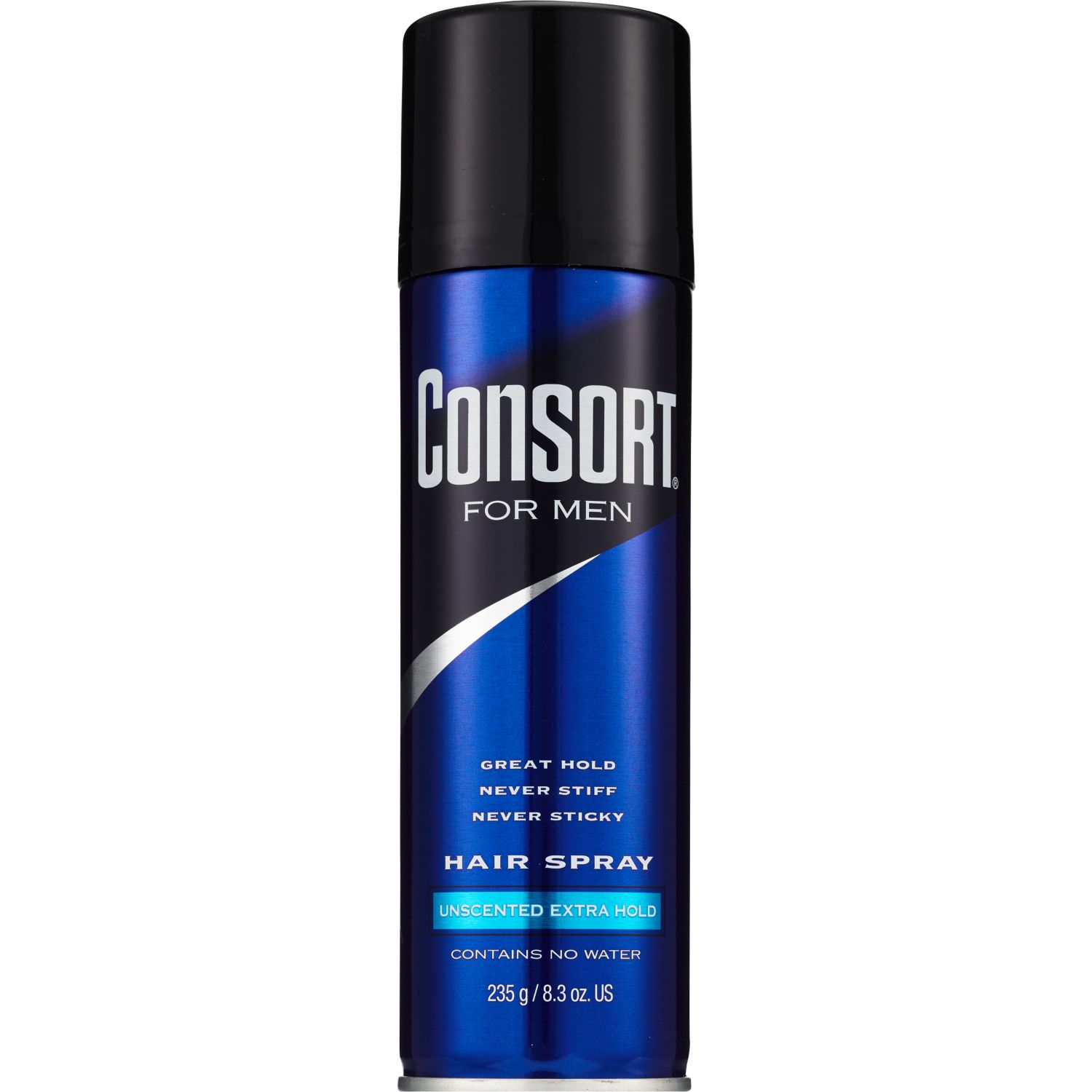 Consort For Men Extra Hold Hair Spray, Unscented, 8.3 OZ