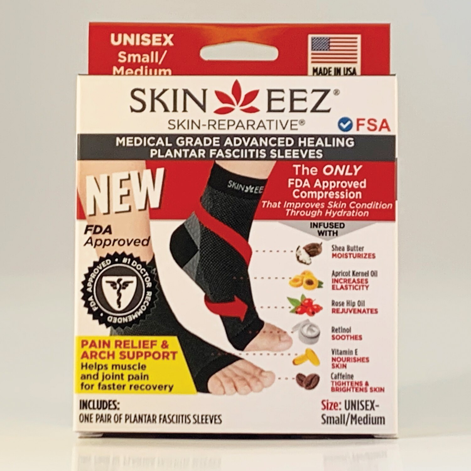 Skineez Medical Grade Plantar's Fasciitis Sleeve