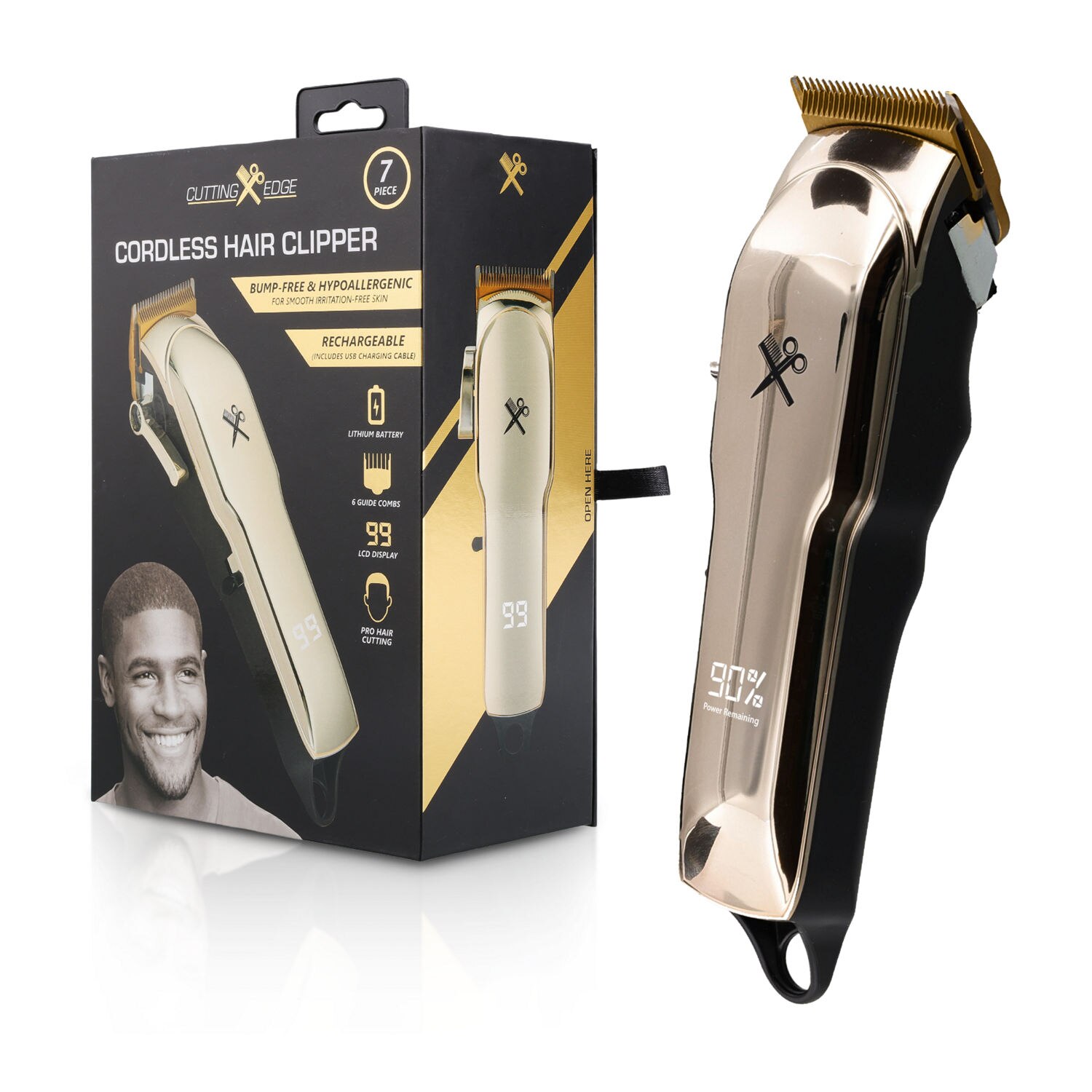 Cutting Edge Formulations Rechargeable Cordless Hair Clipper 