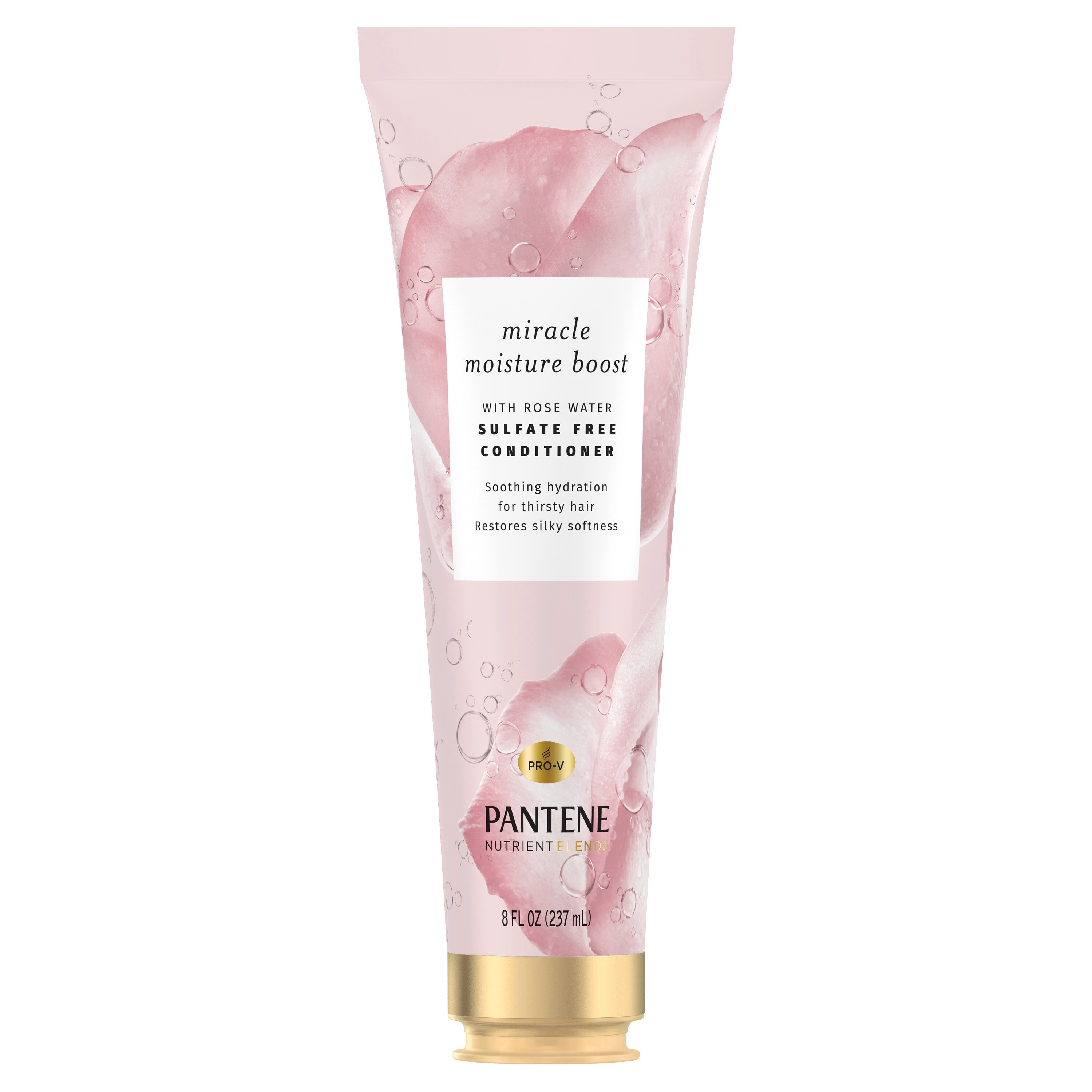 Pantene Nutrient Blends Miracle Moisture Boost Conditioner with Rose Water, 8 OZ