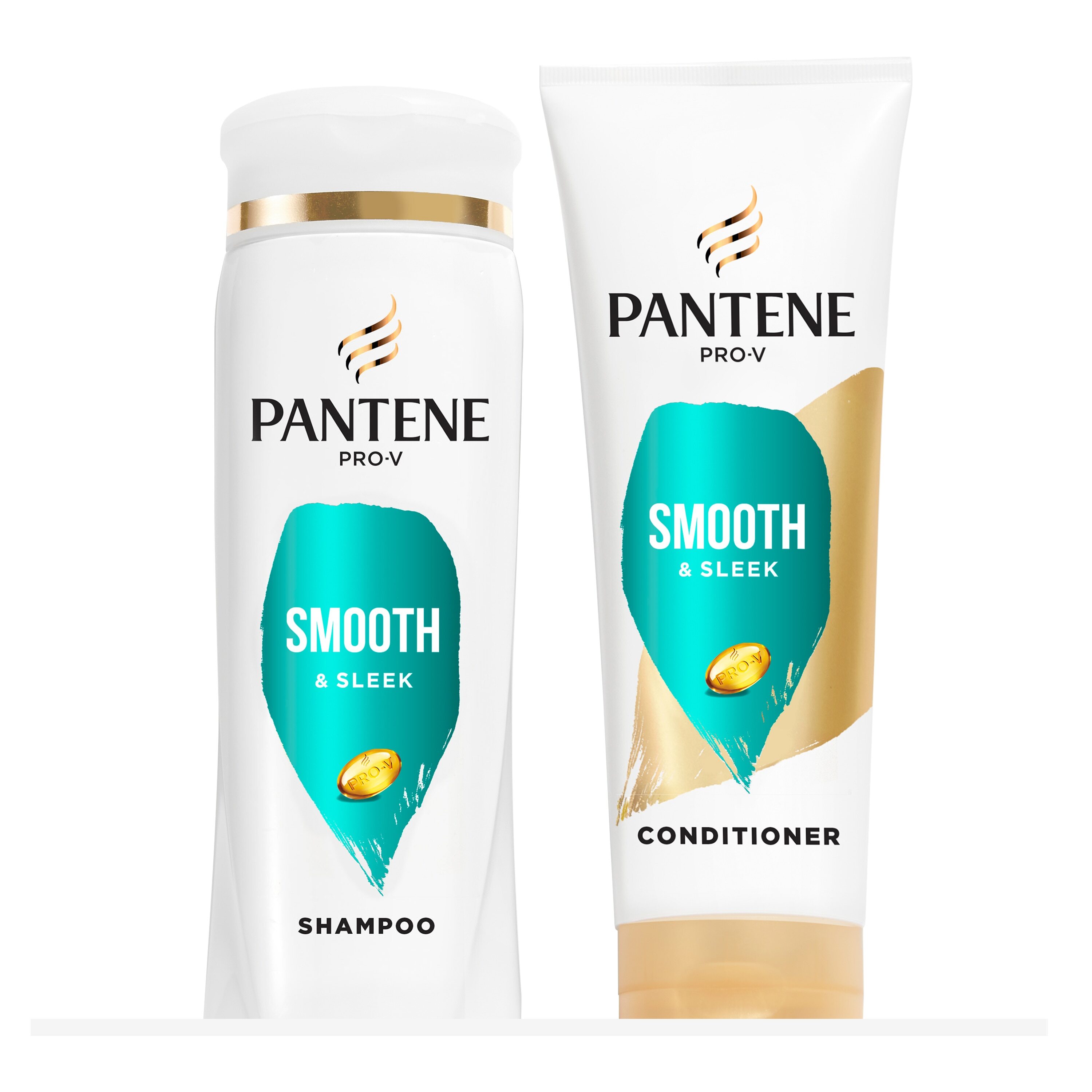 Pantene Pro-V Smooth & Sleek Shampoo & Conditioner Dual Pack, 22.4 OZ