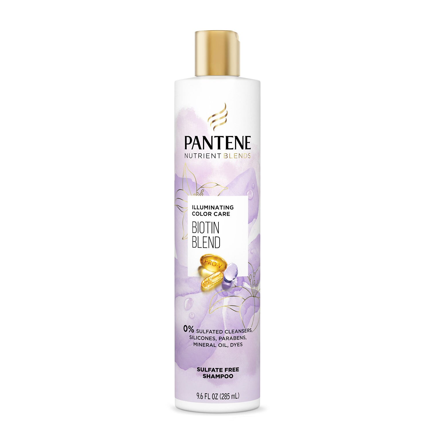 Pantene Nutrient Blends Illuminating Color Care Shampoo with Biotin, 9.6 OZ