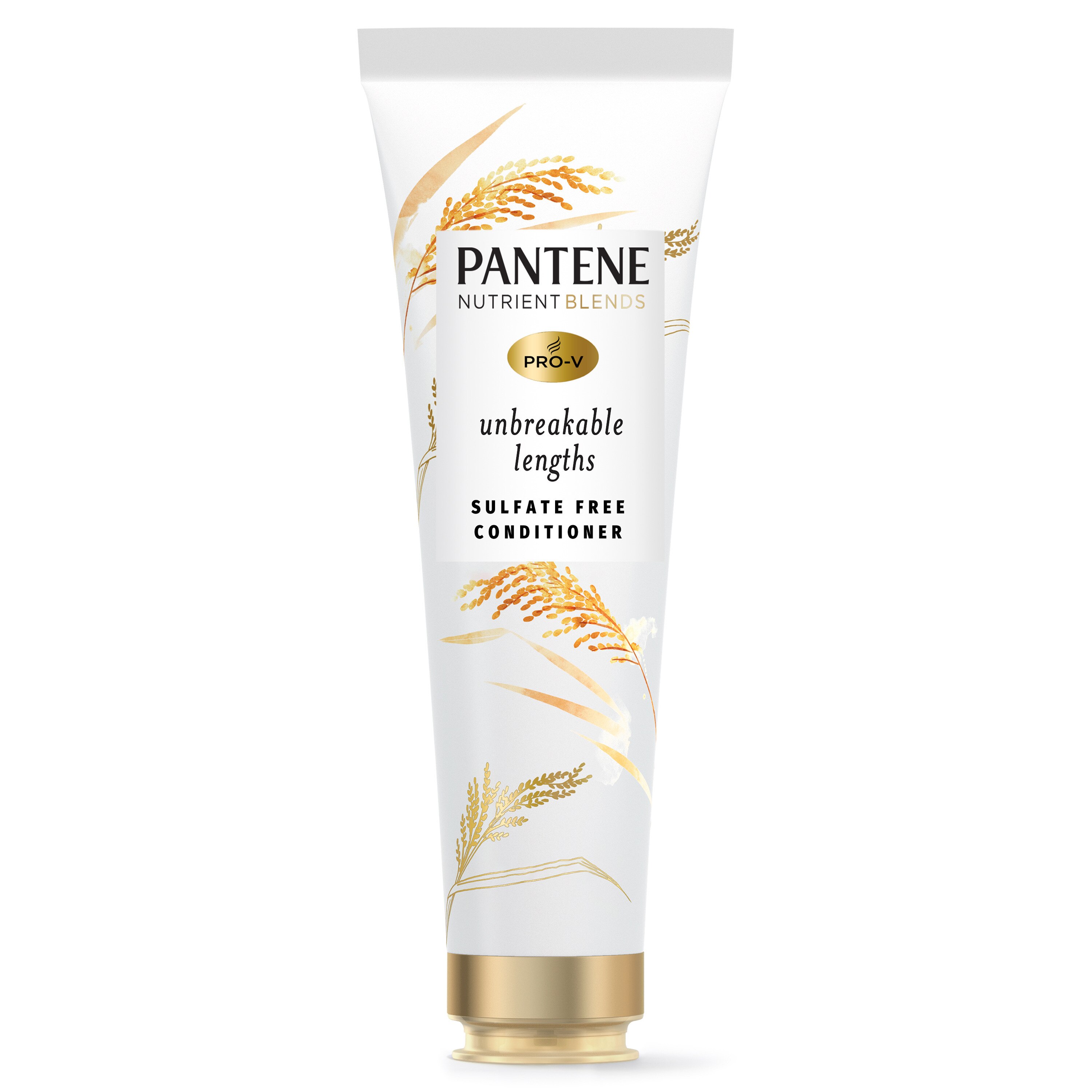 Pantene Nutrient Blends Sulfate Free Conditioner, Anti Breakage with Rice Bran Oil, 8 OZ