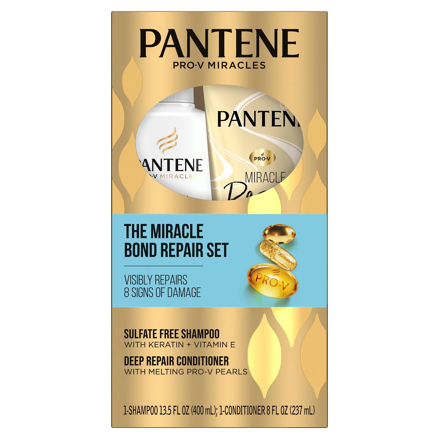 Pantene Pro-V Miracle Repair Keratin & Vitamin E Shampoo & Conditioner Set