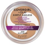 CoverGirl + Olay Simply Ageless Instant Wrinkle Defying Foundation, thumbnail image 1 of 5