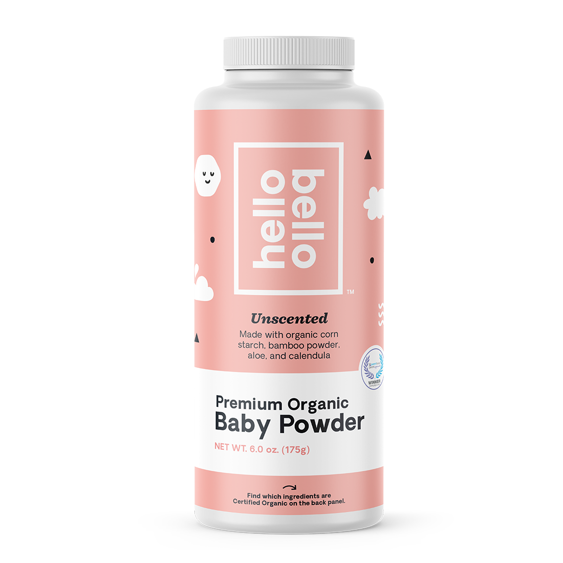 Hello Bello Organic Baby Powder, 6 OZ