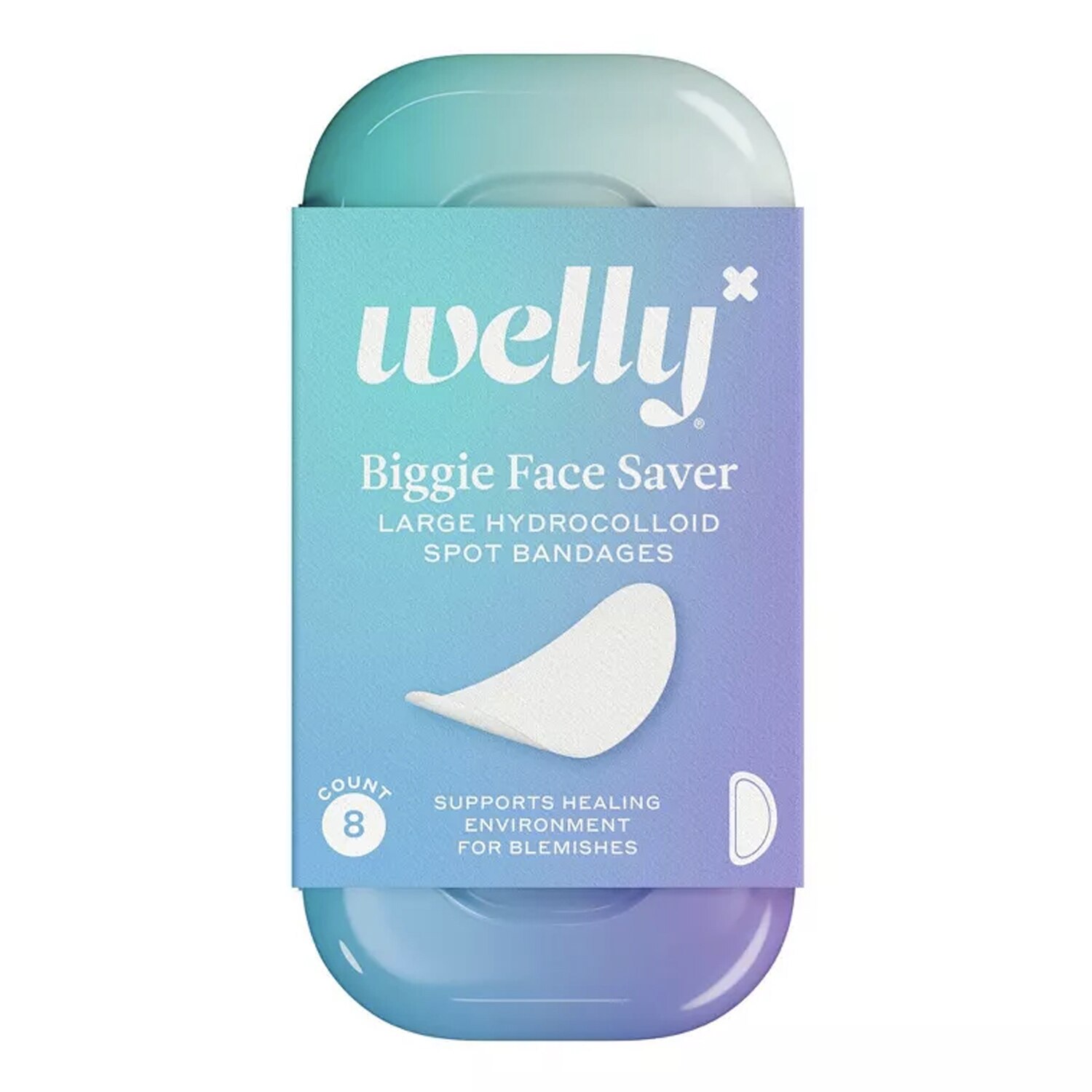 Welly Trial Size Biggie Face Saver Hydrocolloid Spot Bandages, 8CT