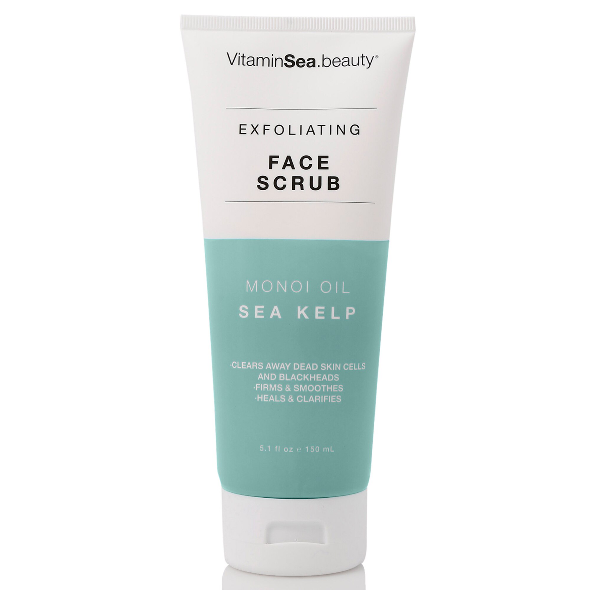 VitaminSea.beauty Monoi Oil & Sea Kelp Exfoliating Face Scrub, 5.1 OZ