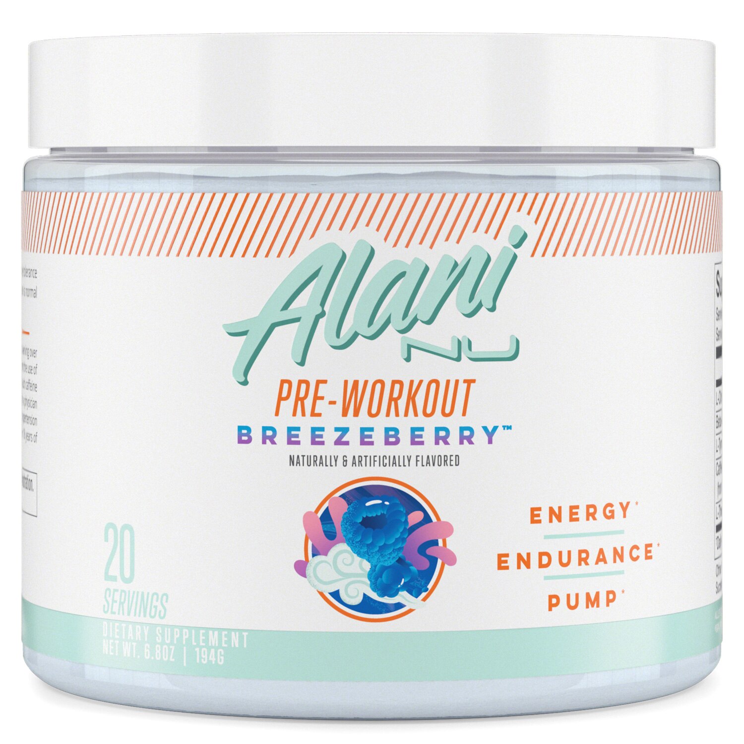 Alani Nu Pre-Workout, 20 Servings, 6.8 OZ