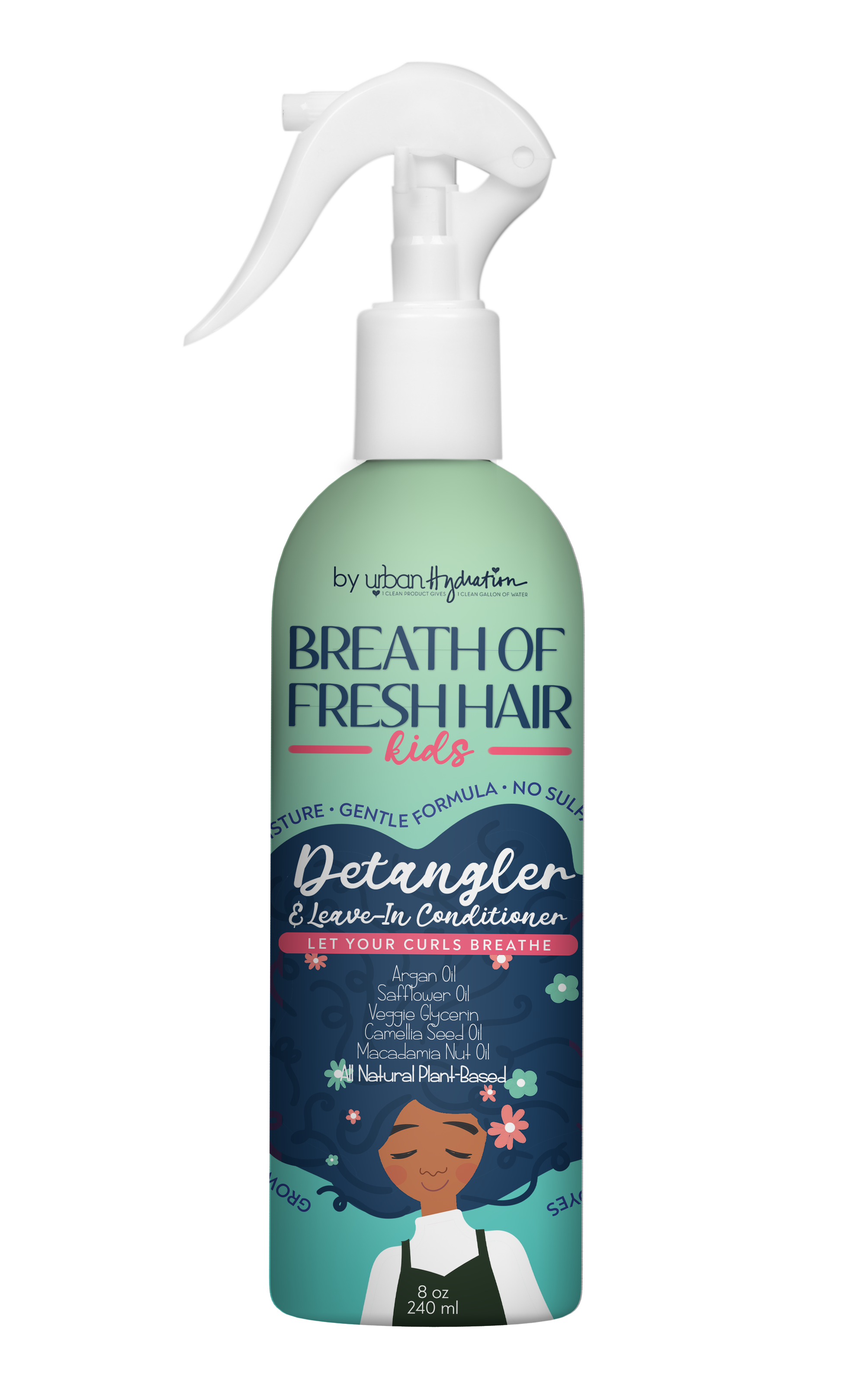 Breath of Fresh Hair Kids Detangler & Leave-in Conditioner, 8 OZ