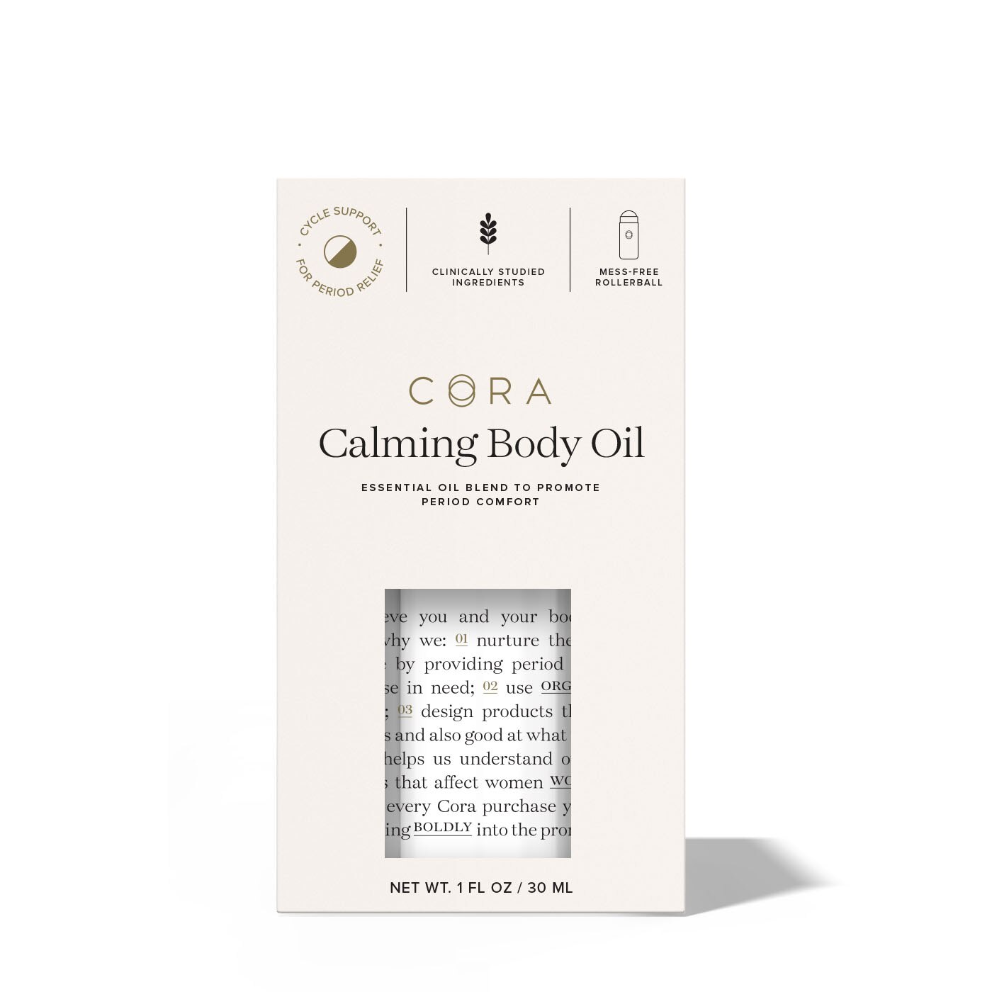 Cora Calming Body Oil, 1 OZ