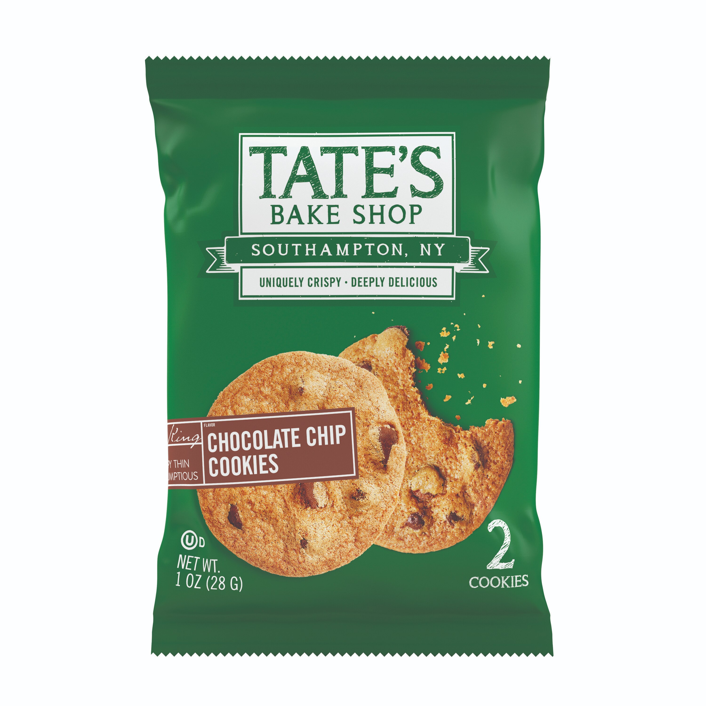 Tate's Bake Shop Chocolate Chip Cookies Snack Pack, 2 ct, 1 oz