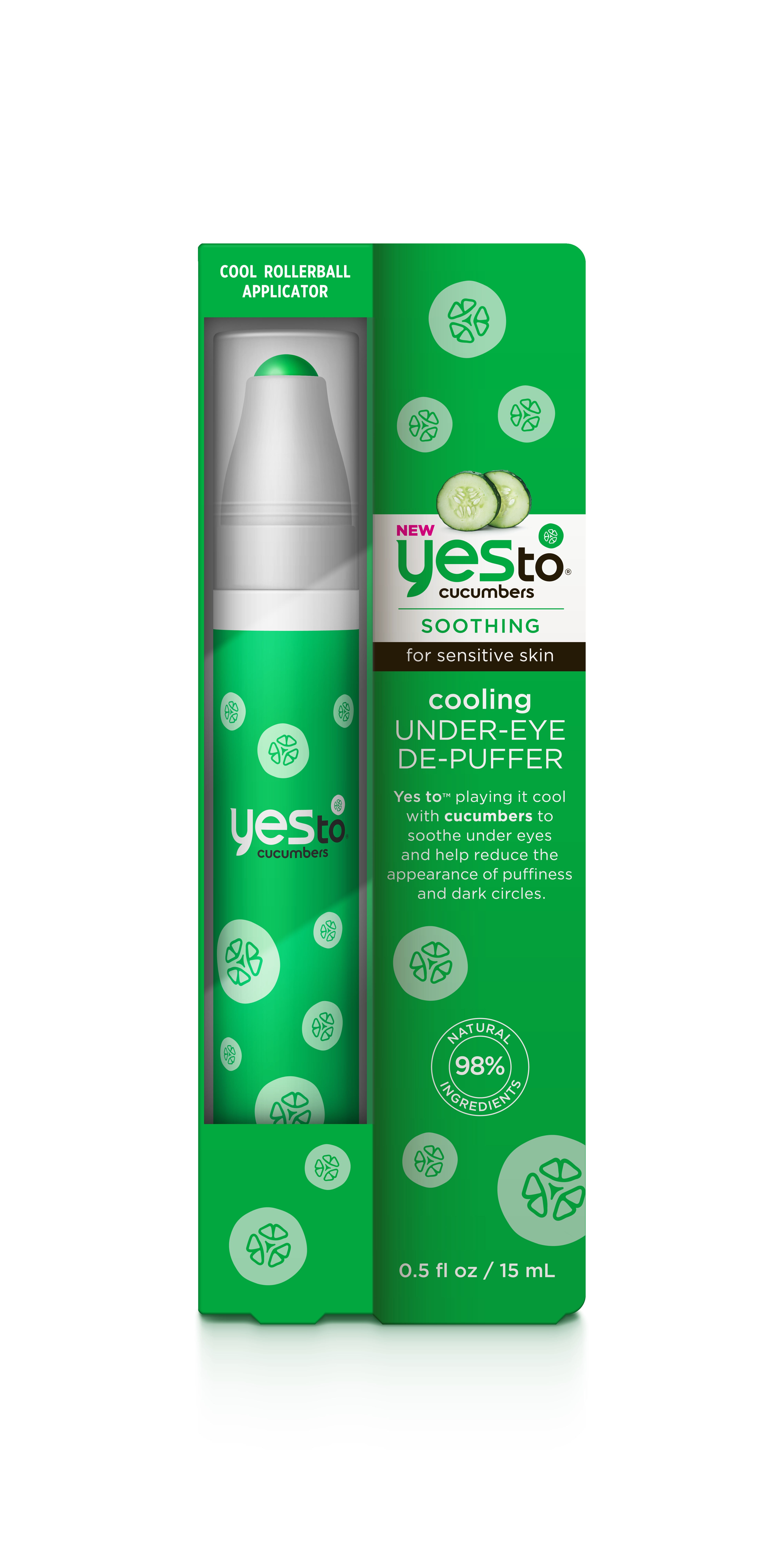 Yes To Cucumbers Cooling Under-Eye De-Puffer, 0.5 OZ