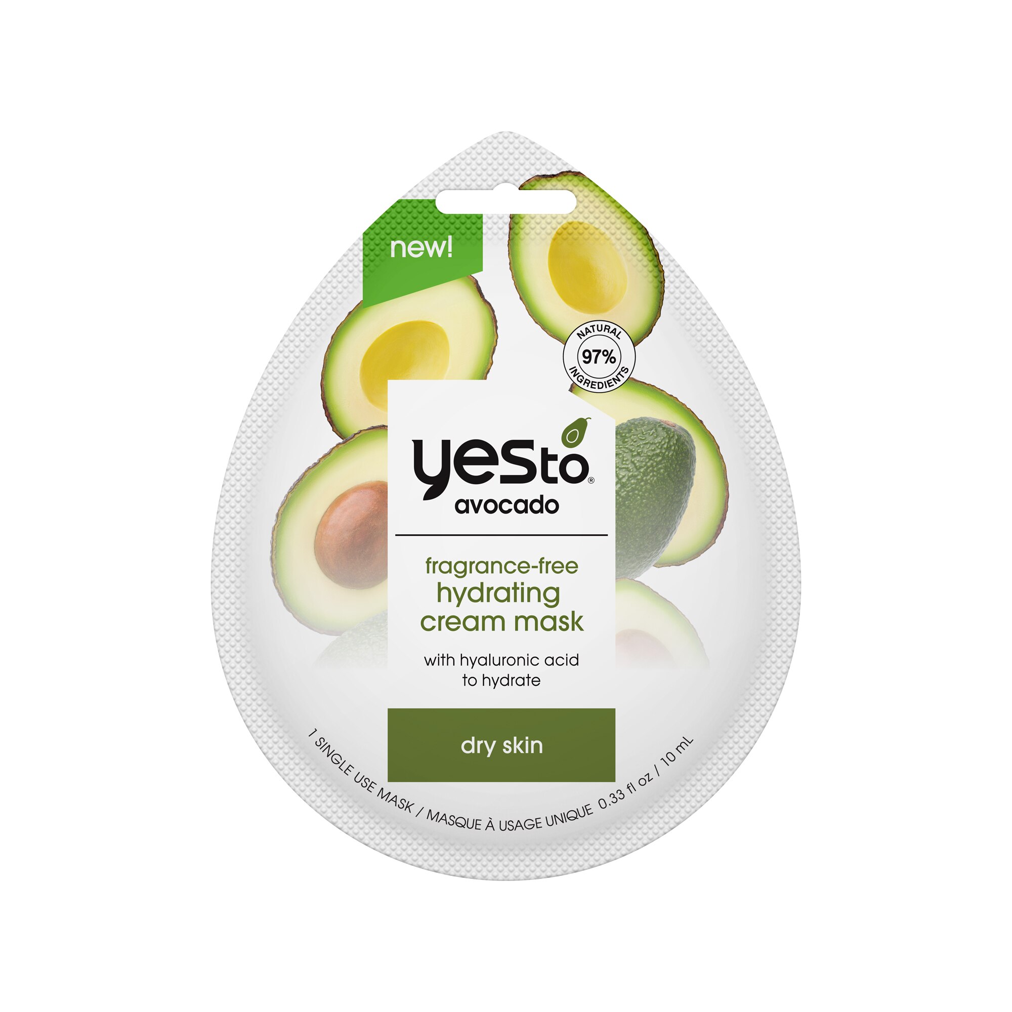 Yes To Avocado Fragrance Free Cream Mask