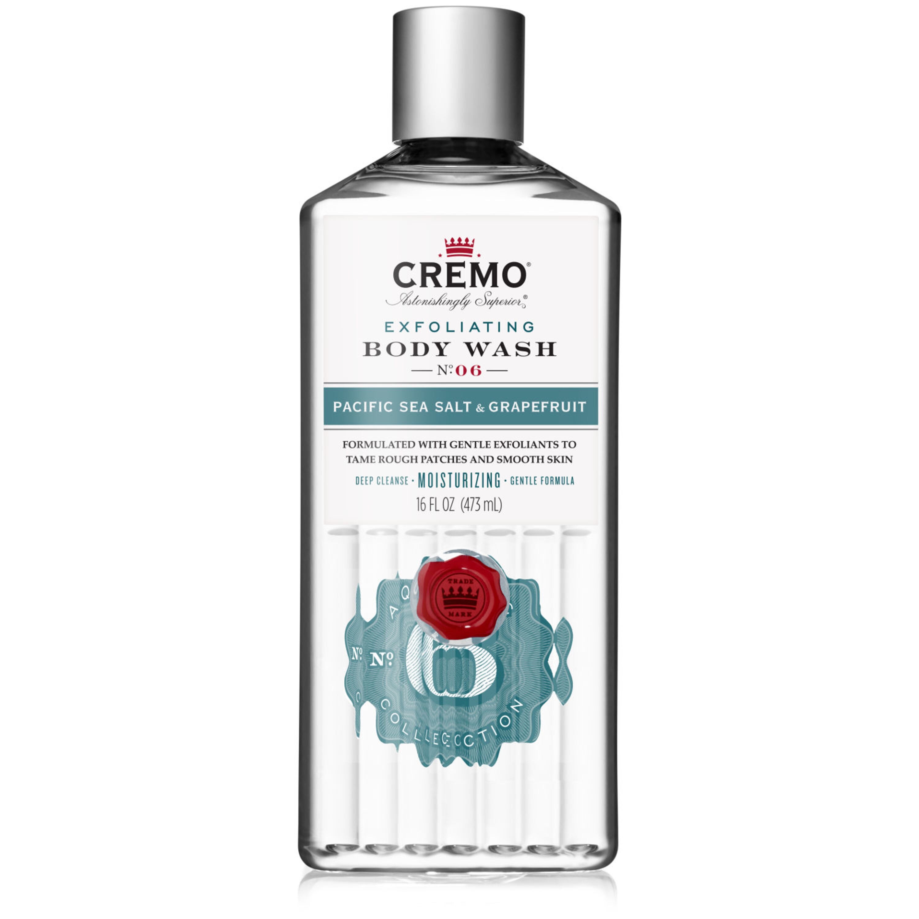 Cremo Body Wash,Pacific Sea Salt & Grapefruit, 16 oz