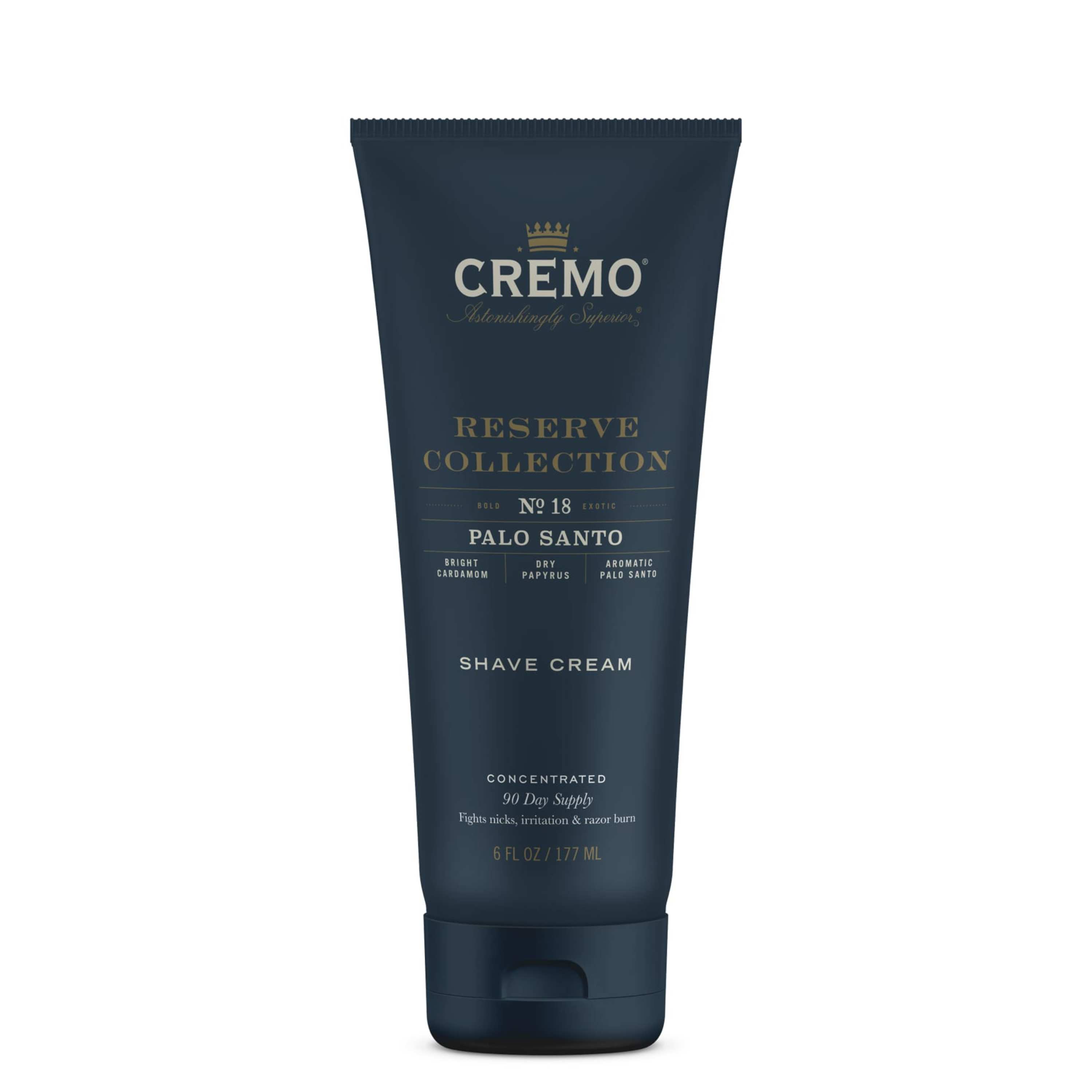 Cremo Reserve Collection Shave Cream, Palo Santo, 6 OZ