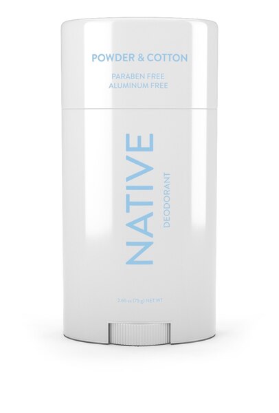 Native Deodorant Stick, Powder & Cotton, 2.65 OZ