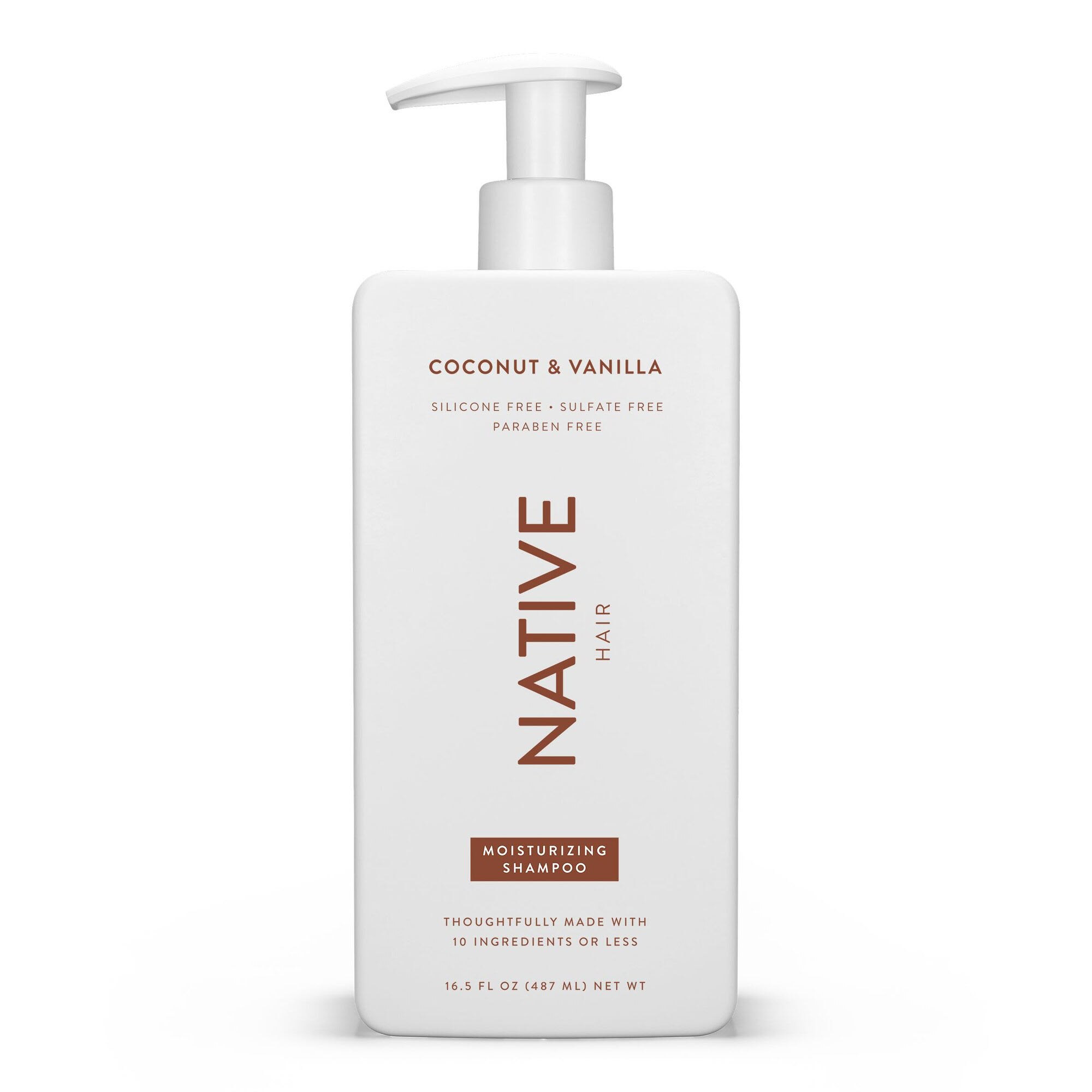 Native Coconut & Vanilla Moisturizing Shampoo, 16.5 OZ