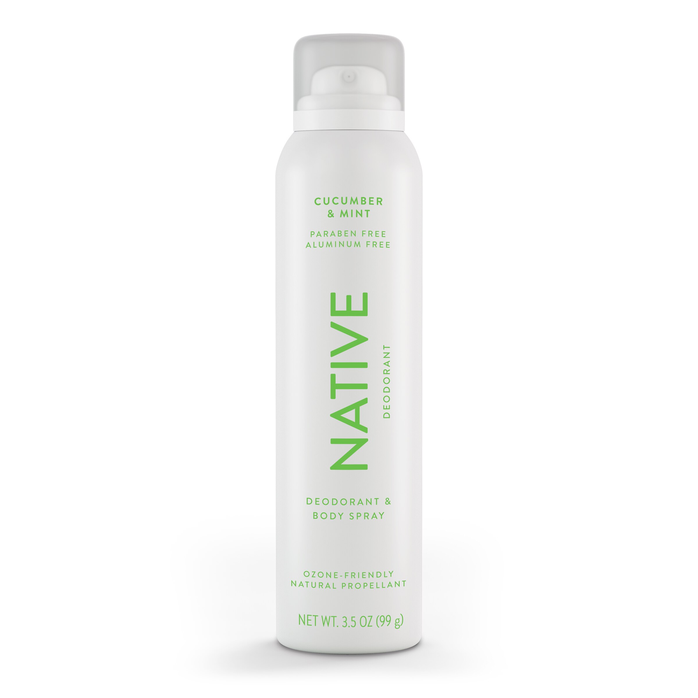 Native Aluminum Free All Day Deodorant & Body Spray, Cucumber & Mint, 3.5 OZ