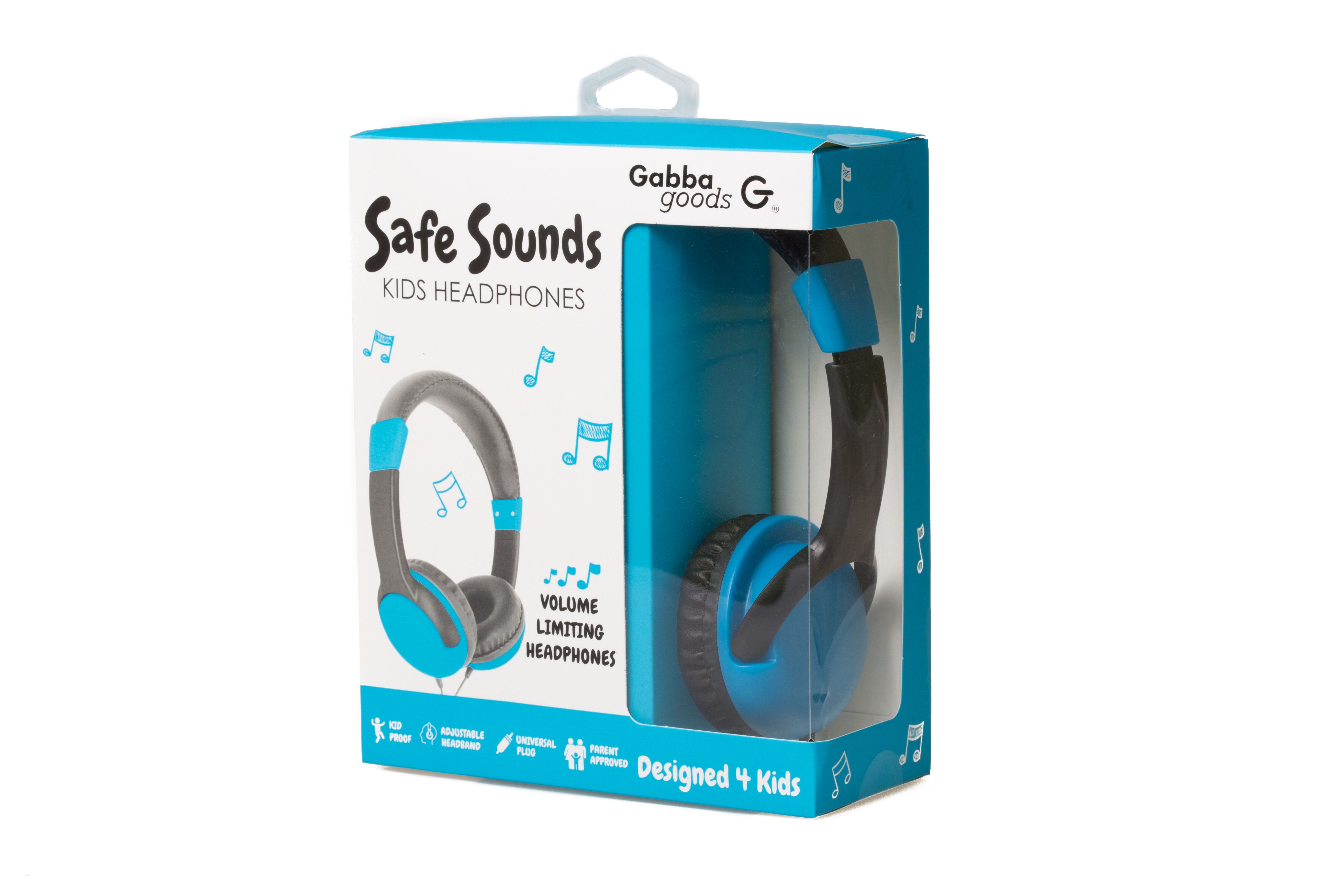 GabbaGoods Kid's Safe Sounds Headphones, Assorted Colors