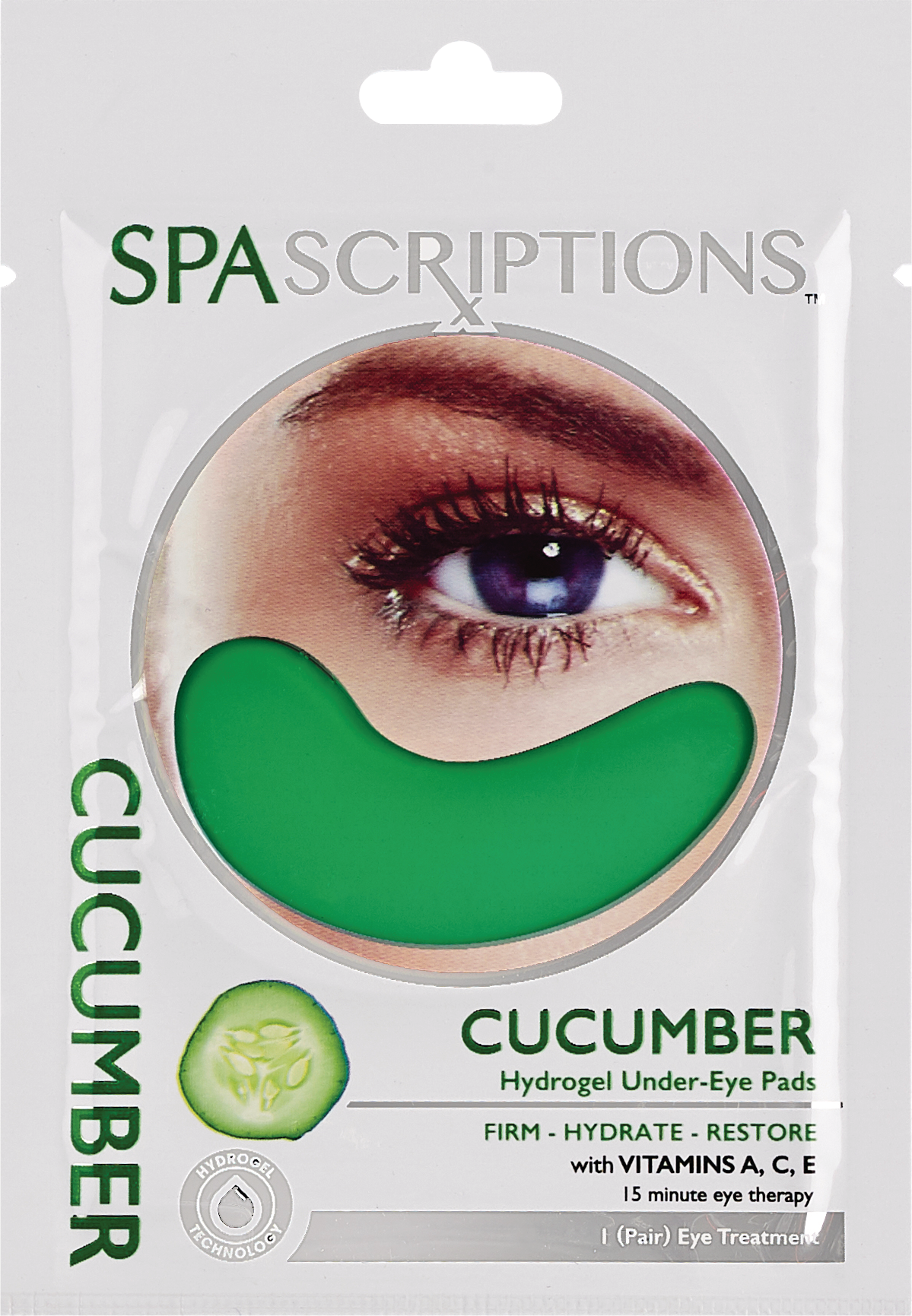 Spascriptions Cucumber Hydrogel Under-Eye Pads