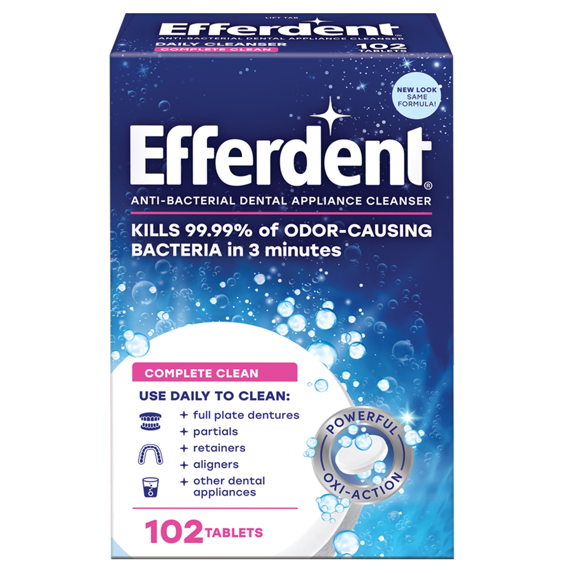 Efferdent Anti-Bacterial Dental Appliance Cleanser