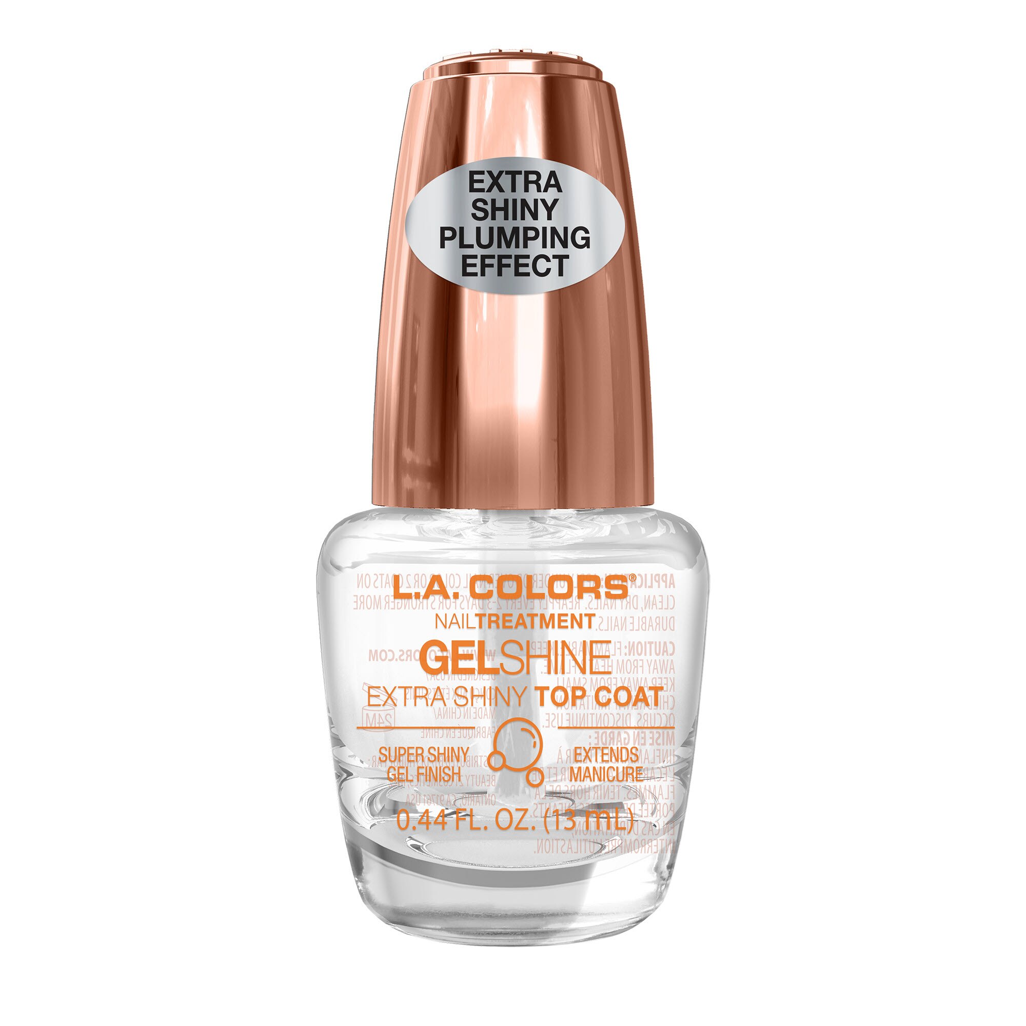 L.A. COLORS Salon Fabulous Nail Treatment Gel Shine Plumping Top Coat