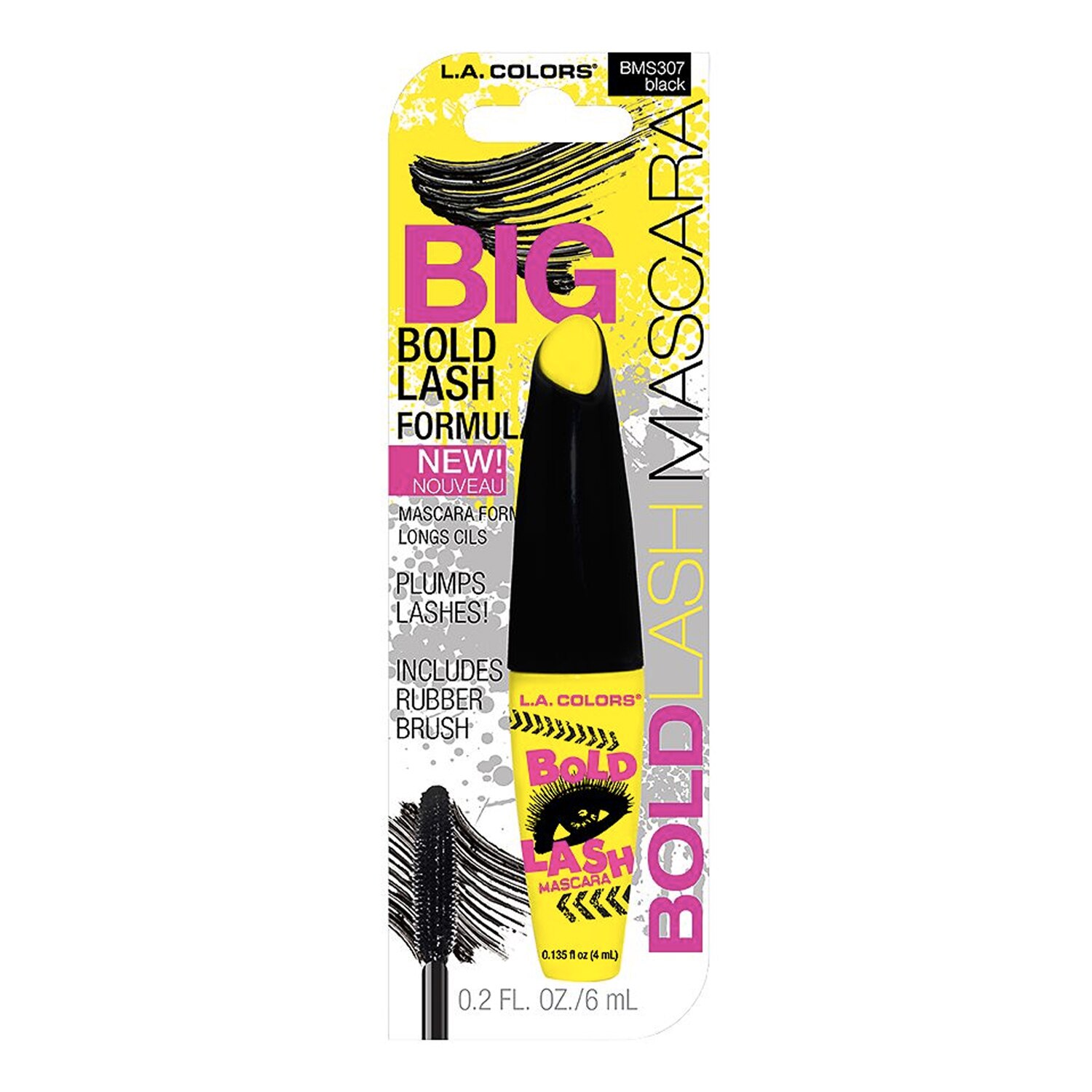 L.A. COLORS Mini Bold Mascara, Black