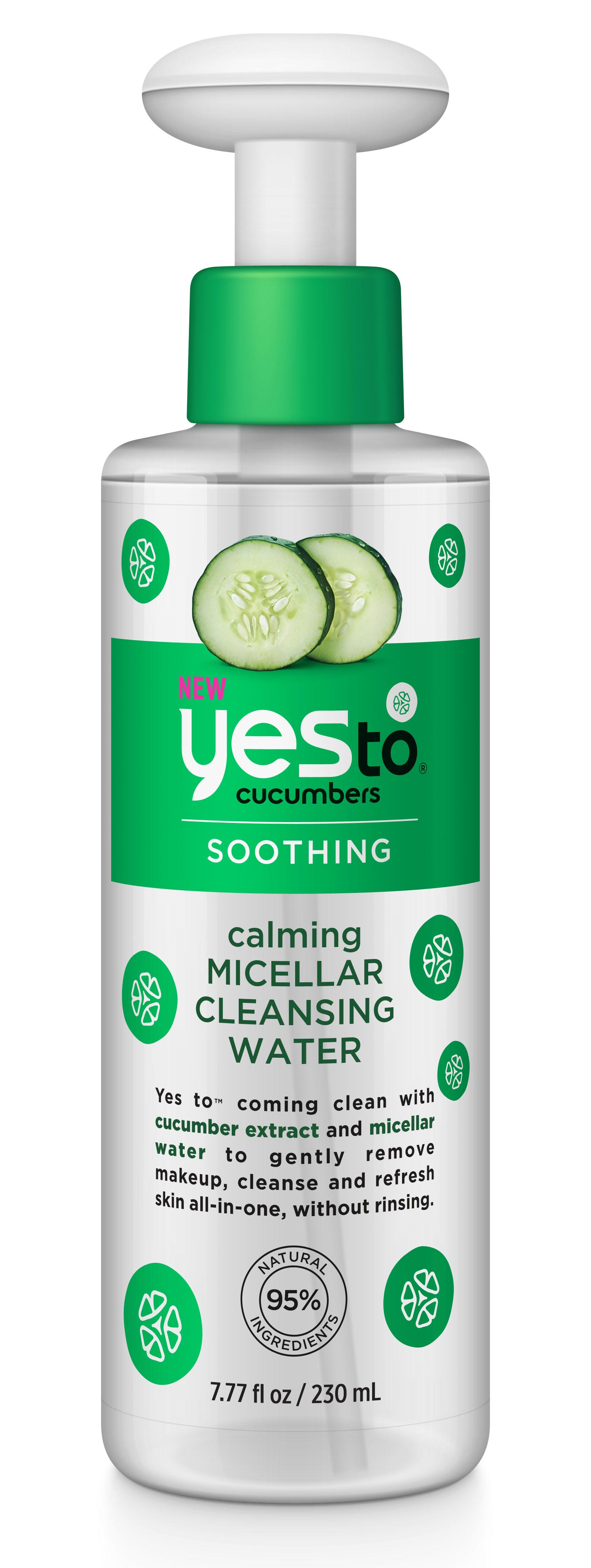 Yes To Cucumbers Soothing Micellar Cleansing Water, 8 OZ