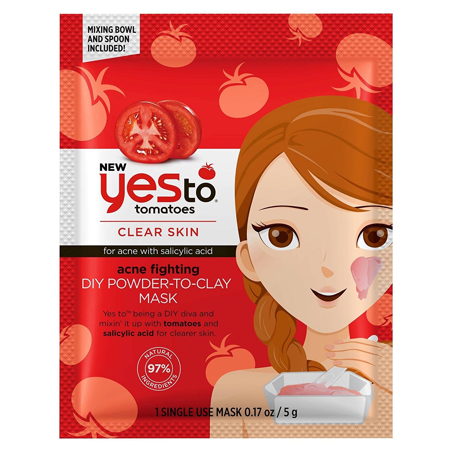 Yes To Tomatoes Acne Fighting DIY Powder to Clay Mask