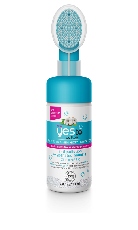 Yes To Cotton Oxygenated Foaming Cleanser, 3.8 OZ