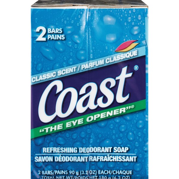 Clicking on the image opens a new modal with 1 larger images of Coast Refreshing Deodorant Soap, 2CT. Some images may not have descriptive text. 1 out of 1.