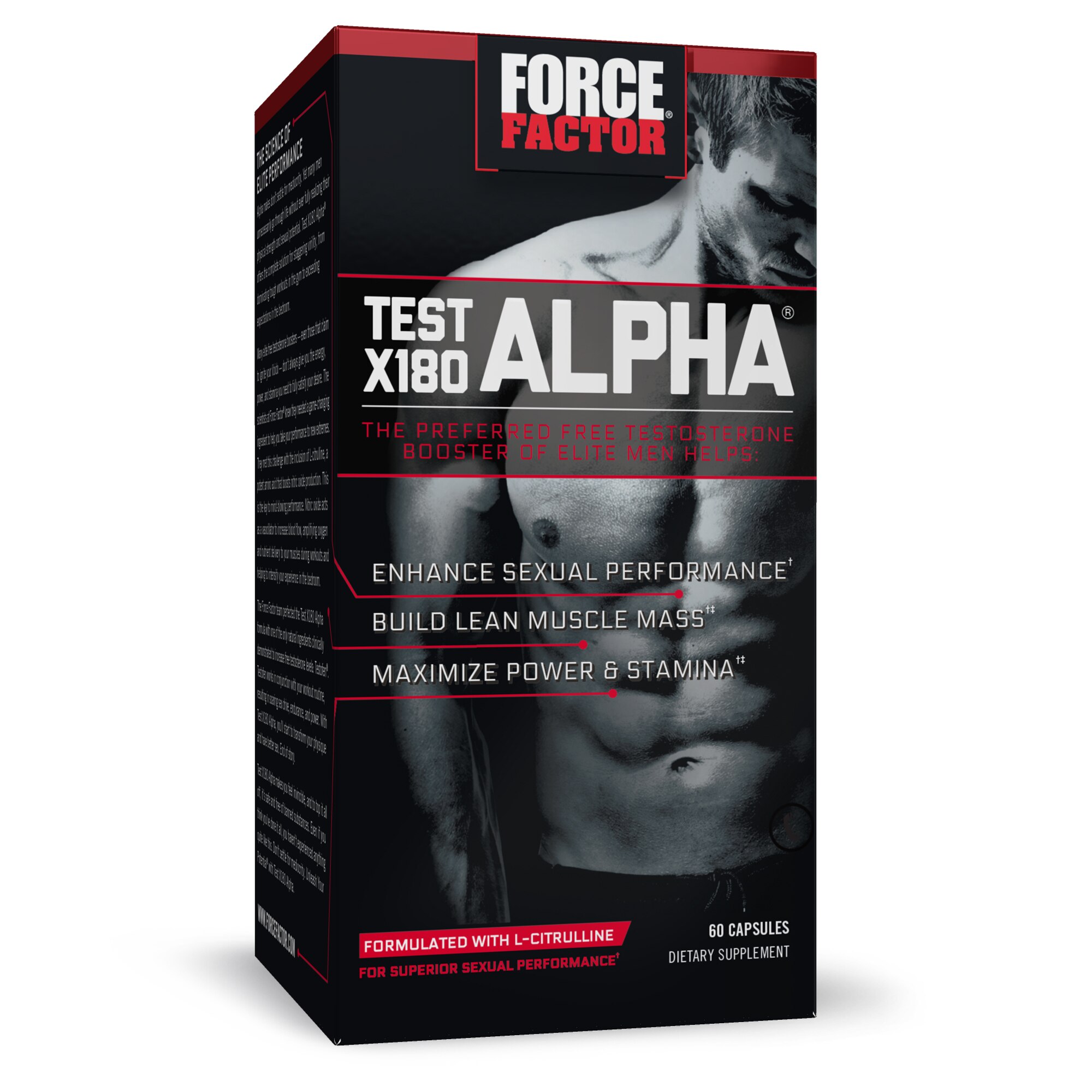 Force Factor Test X180 Alpha, 60 CT