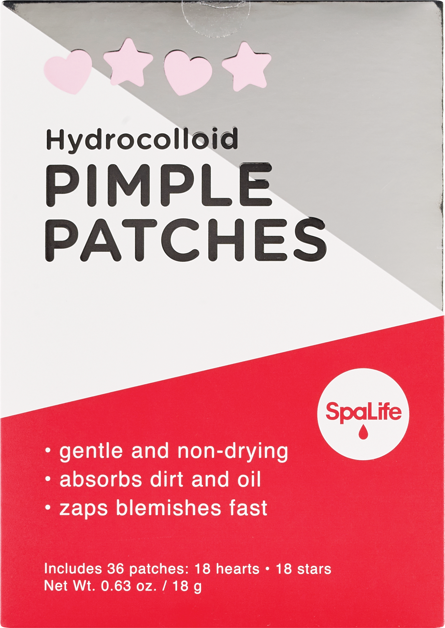 SpaLife Hydrocolloid Pimple Patches, 36CT