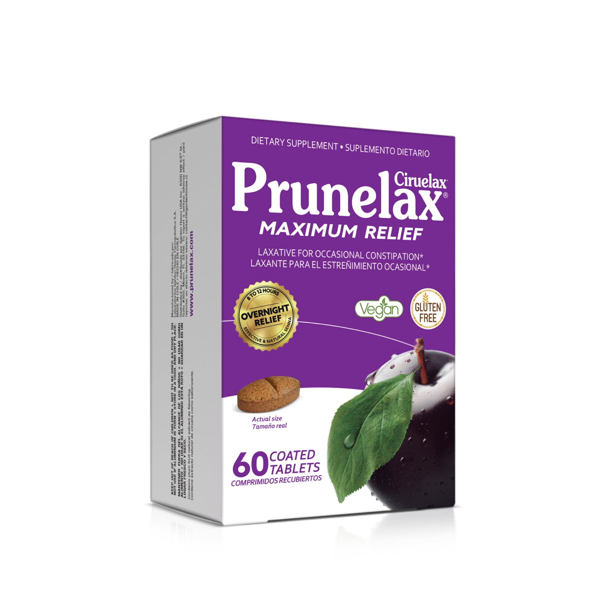 Prunelax Ciruelax Maximum Relief Coated Tablets