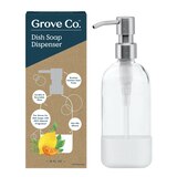 Grove Co. Glass Dish Soap Dispenser, 16 oz, thumbnail image 1 of 8