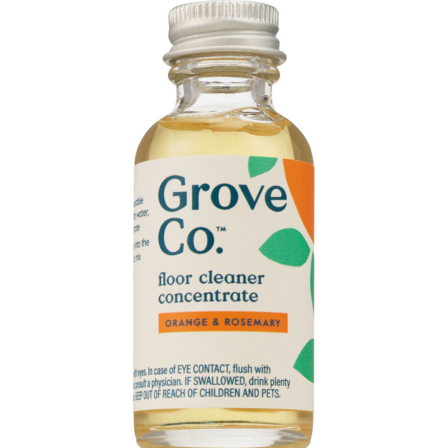 Grove Co. Floor Cleaning Concentrate Orange & Rosemary, 1 oz, 2 ct