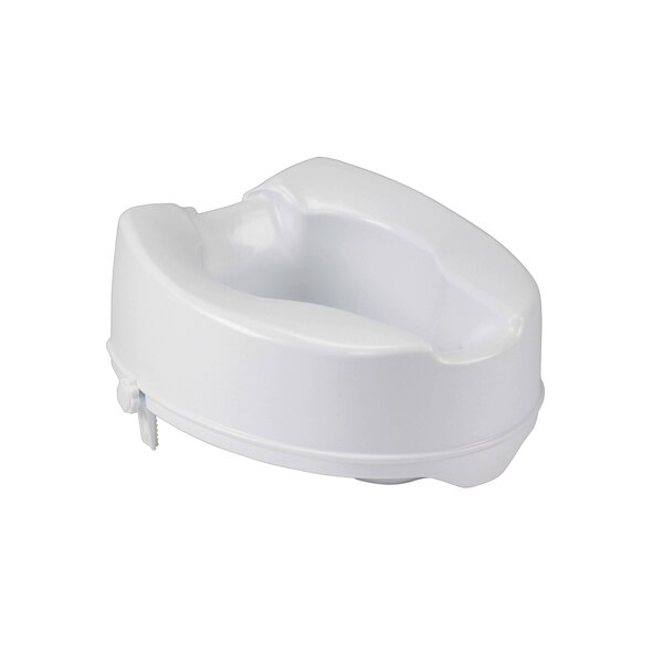 Drive Medical Raised Toilet Seat with Lock, Standard Seat, 6"