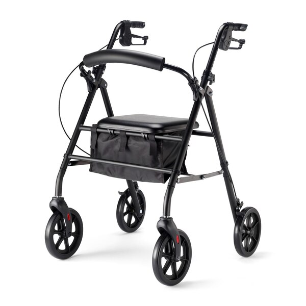 CVS Health Rollator, Black, 7.5” wheels