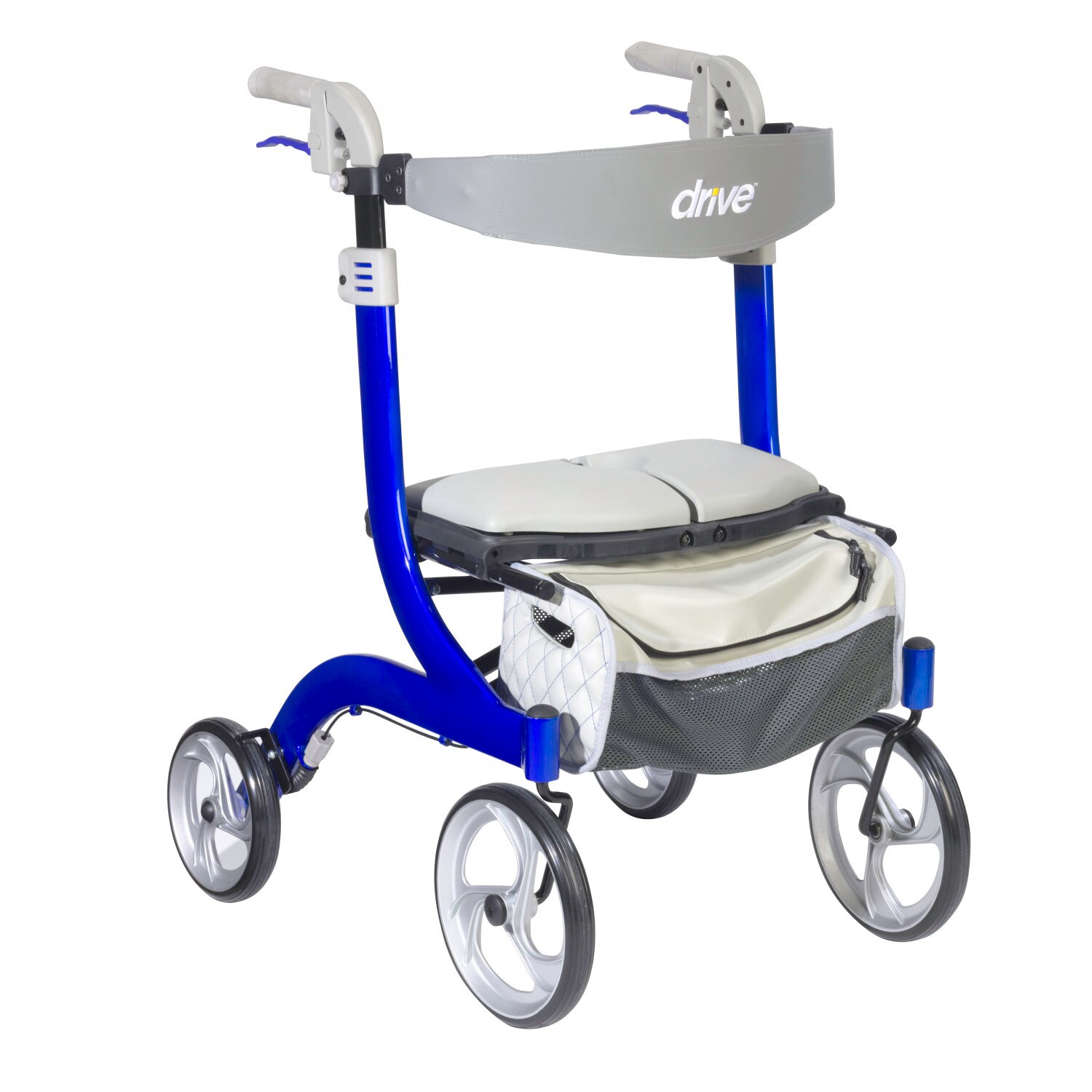 Drive Medical Nitro DLX Euro Style Rollator Rolling Walker